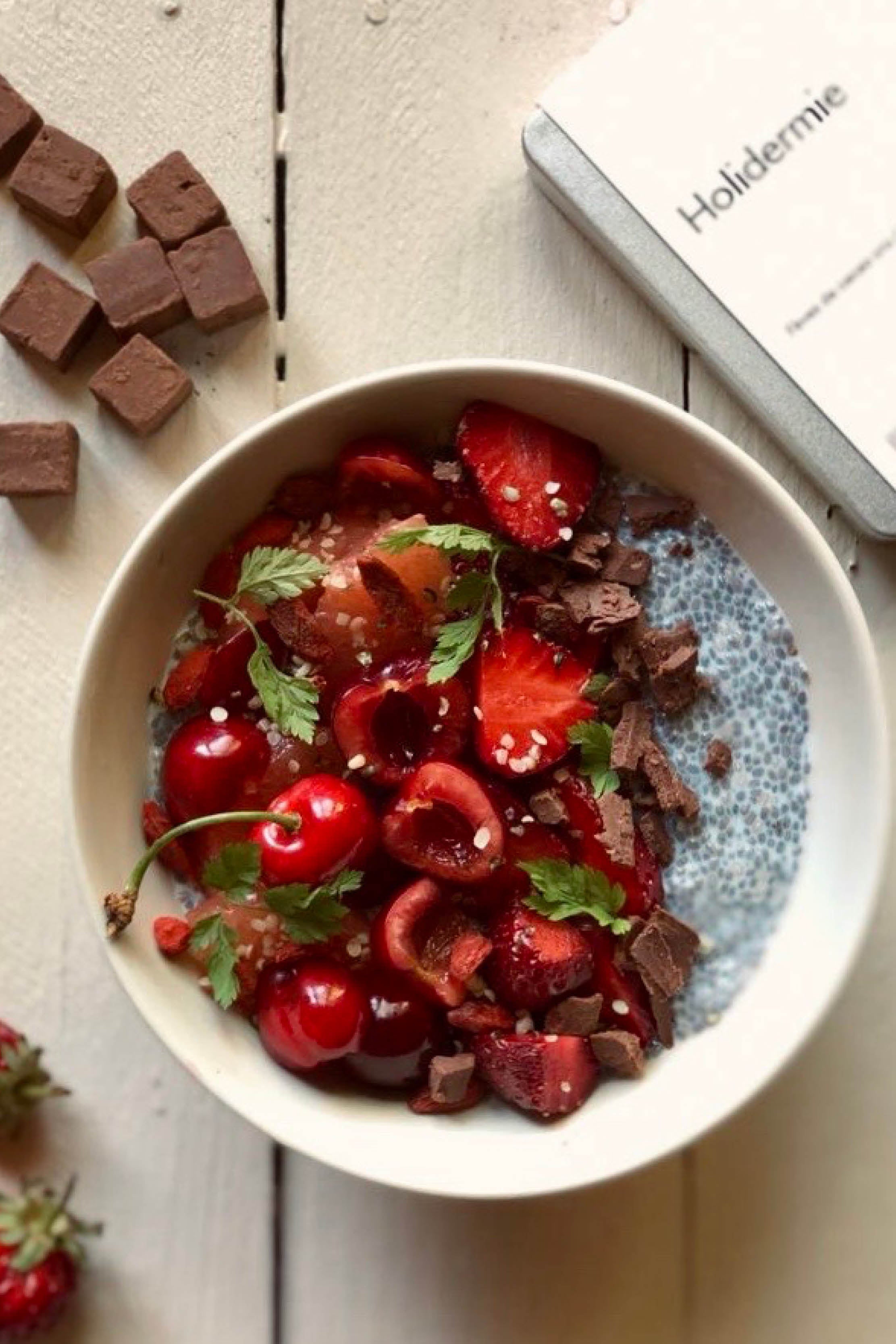 Recette d'un chia bowl qui pourrait s'appeler beauty bowl