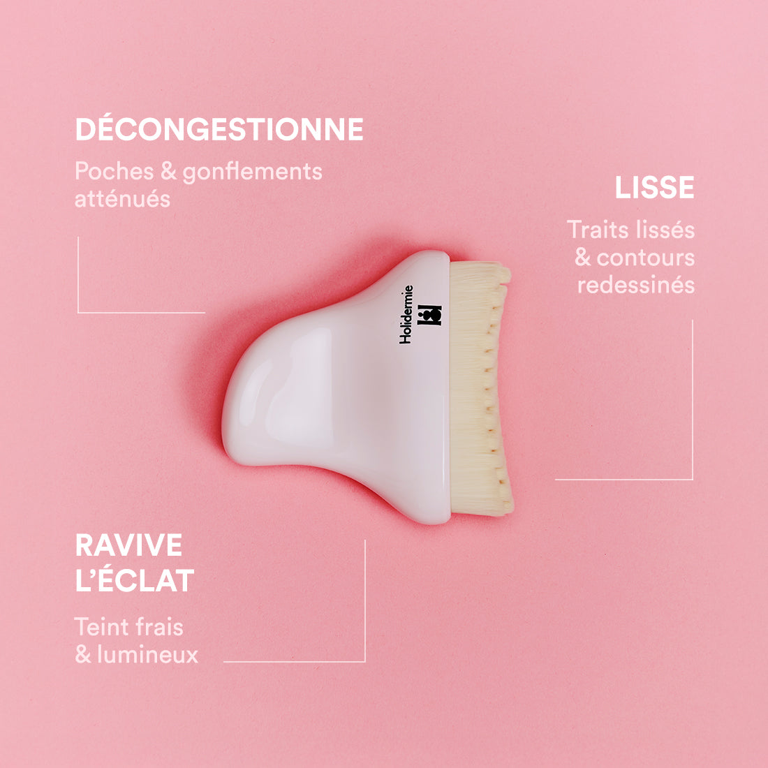 Accessoire de massage visage pour drainage lymphatique