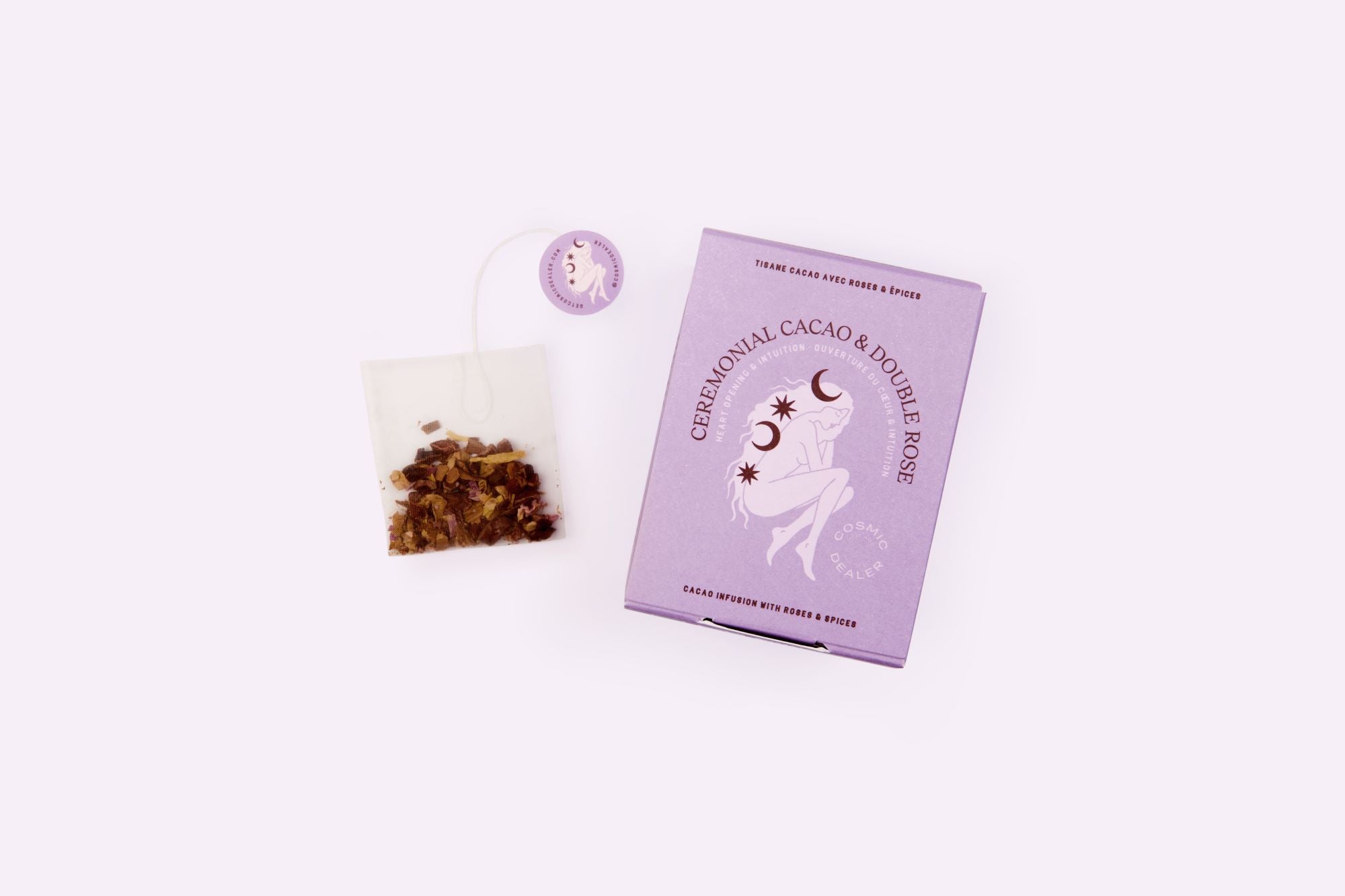 Infusion pétales de rose et notes cacao