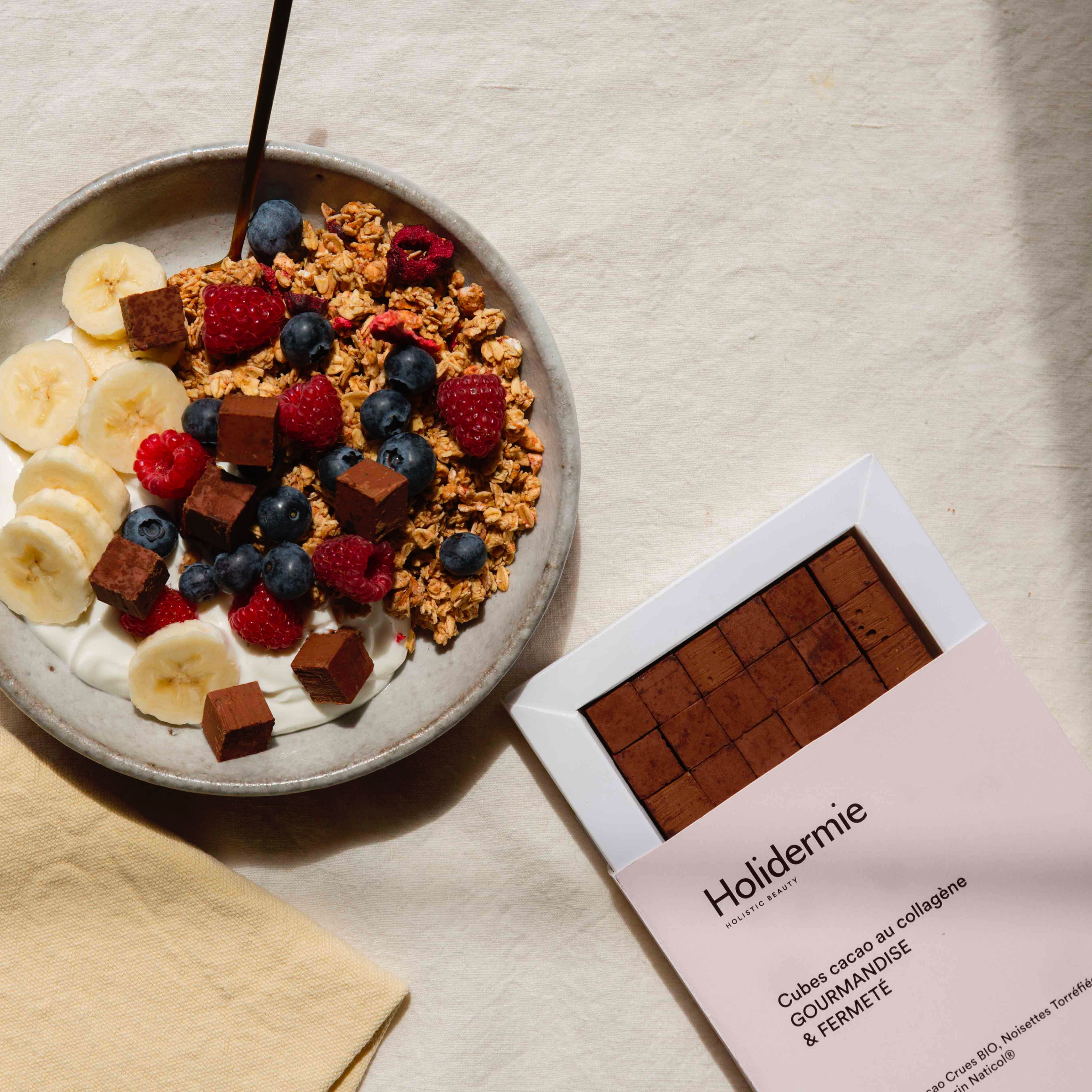 Cubes Cacao au Collagène