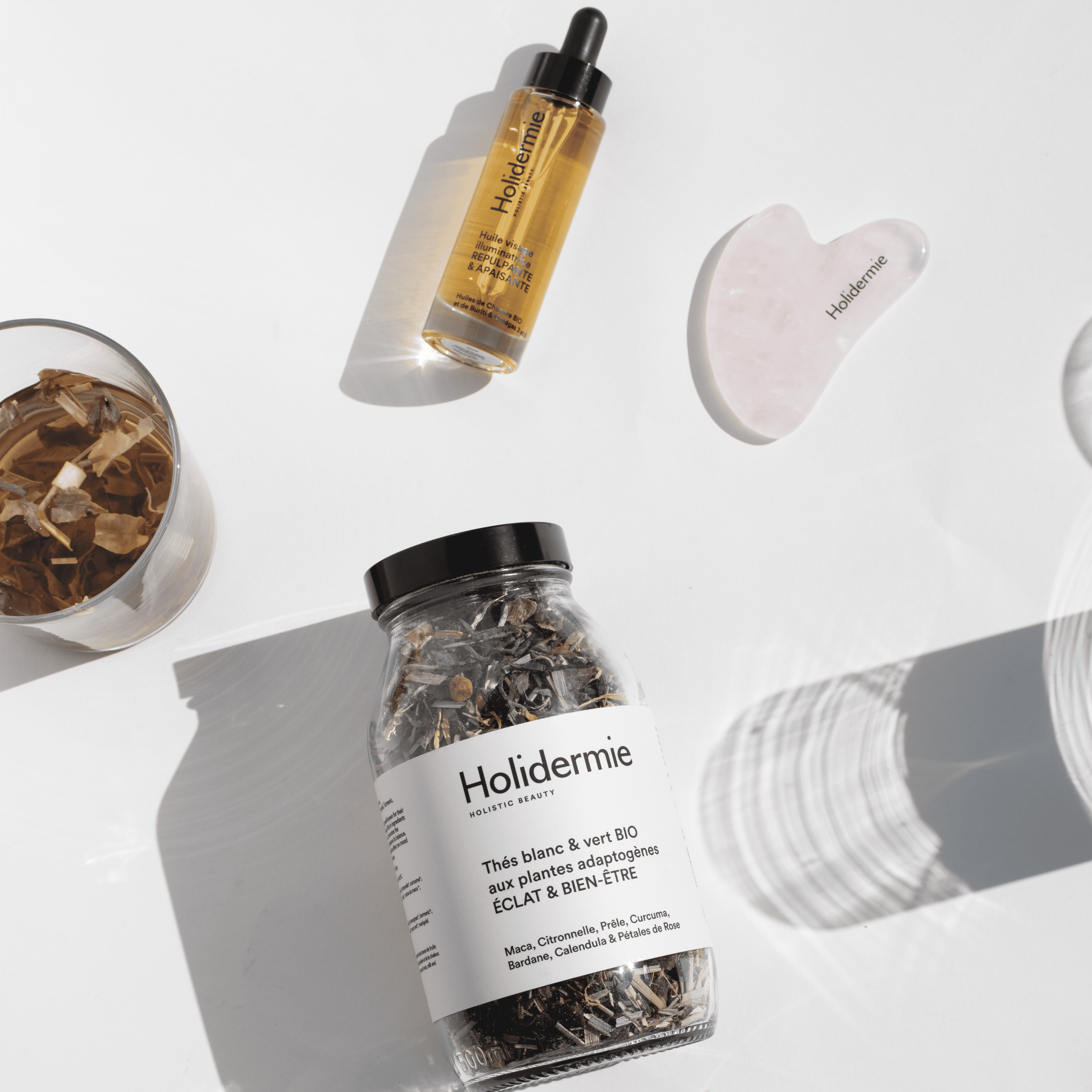 Gua Sha Visage en Quartz Rose