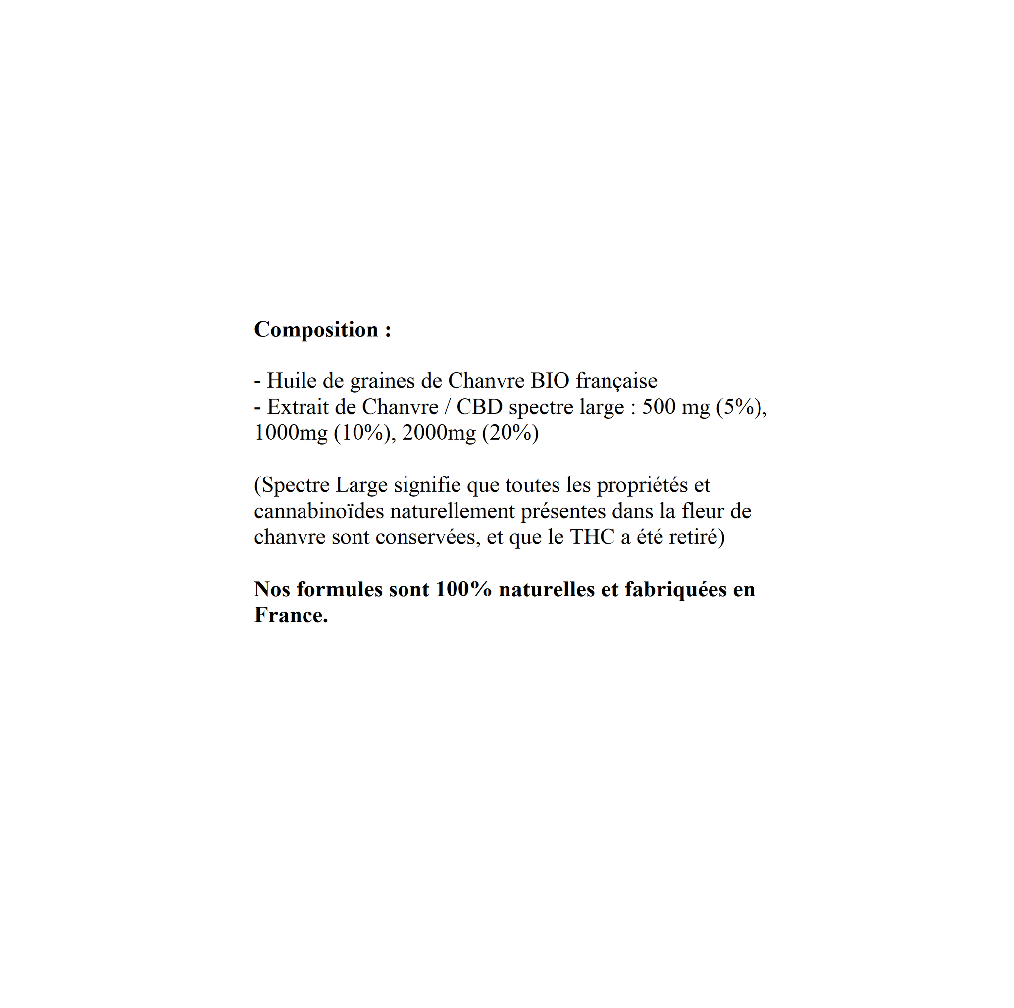 Huile PURE - 10%