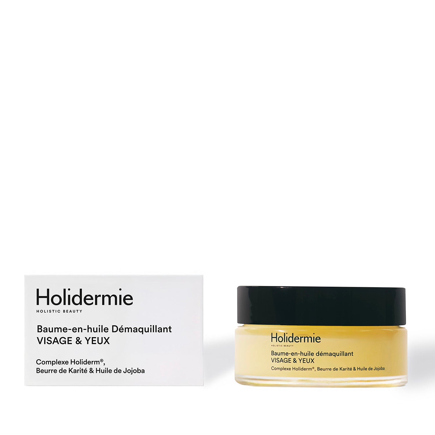 Baume démaquillant transformable en huile puis lait pour nettoyage visage Holidermie