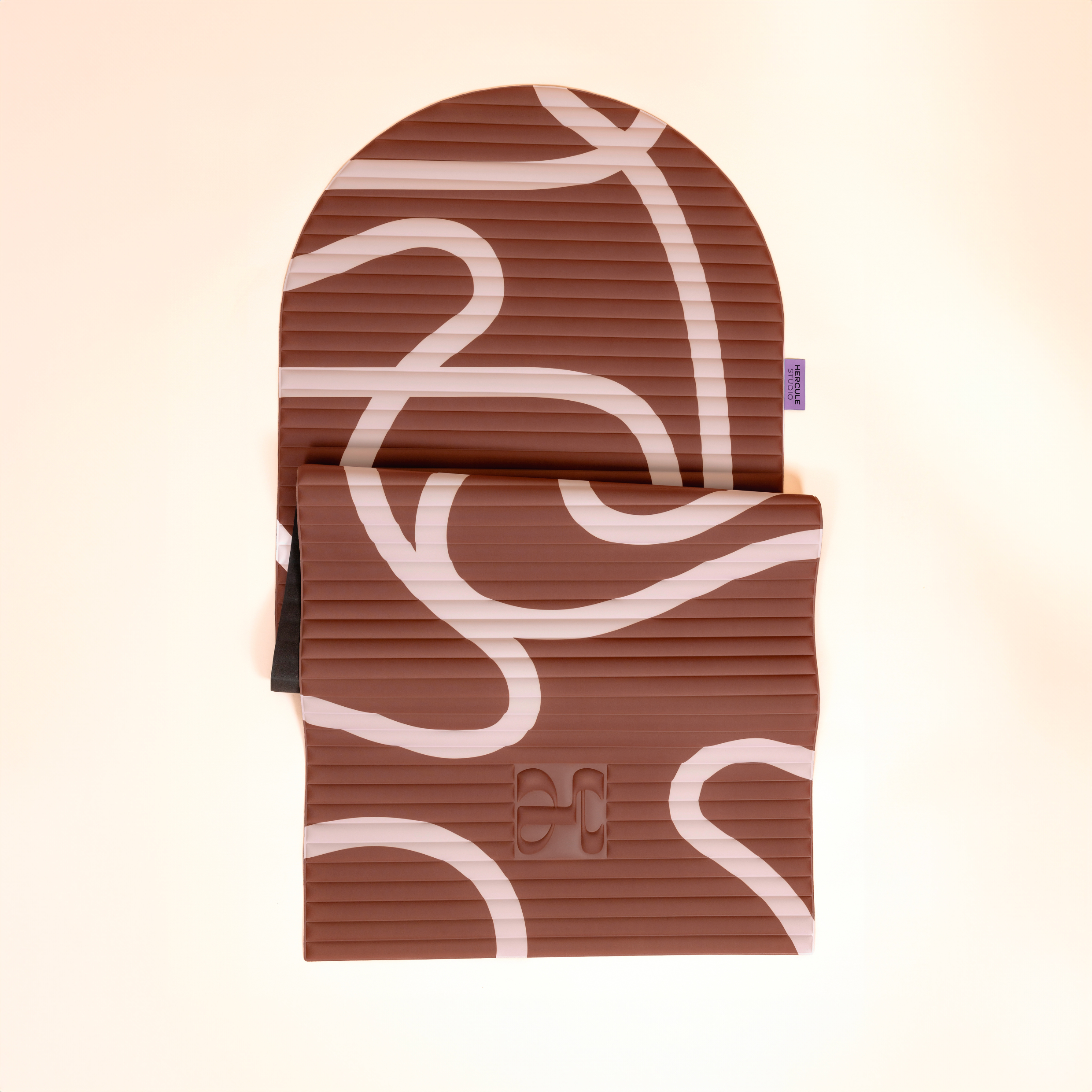 Tapis de yoga pilates Archy - Imprimé Bari Choco