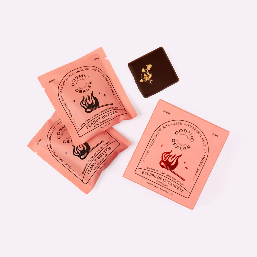 Cacao cru  Beurre de Cacahuète & Sel Fumé - 4 sachets