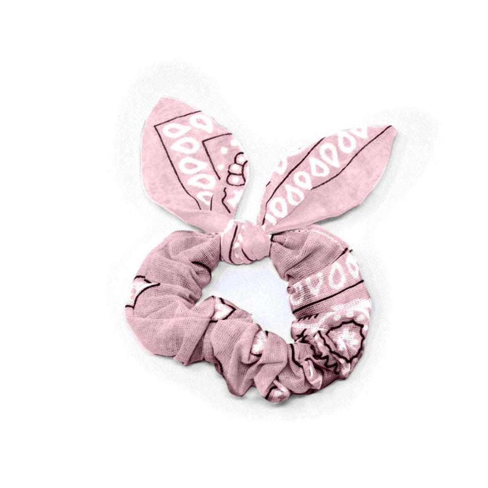 Chouchou bandana rose