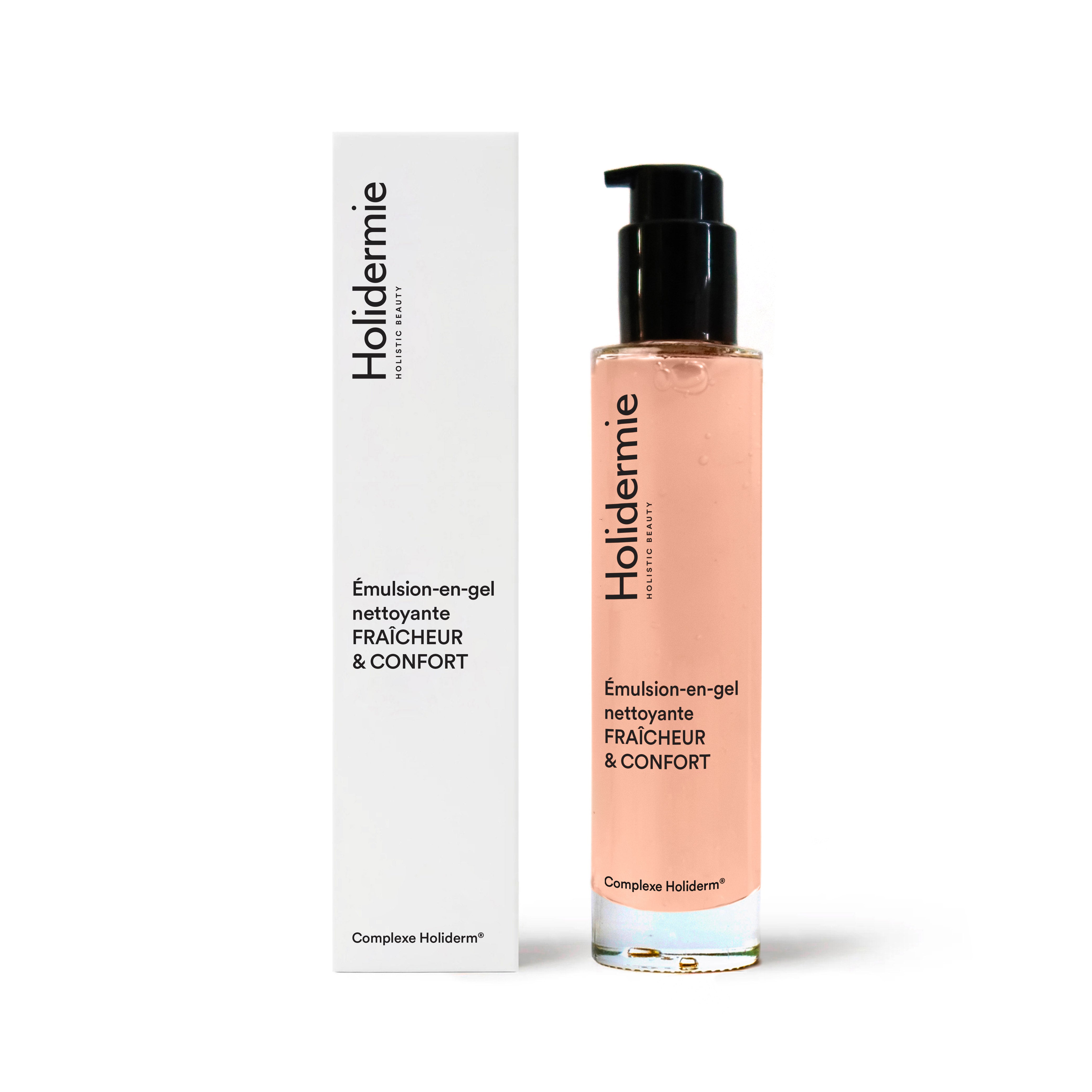 Émulsion-en-gel nettoyante antioxydante pour peau sensible Holidermie