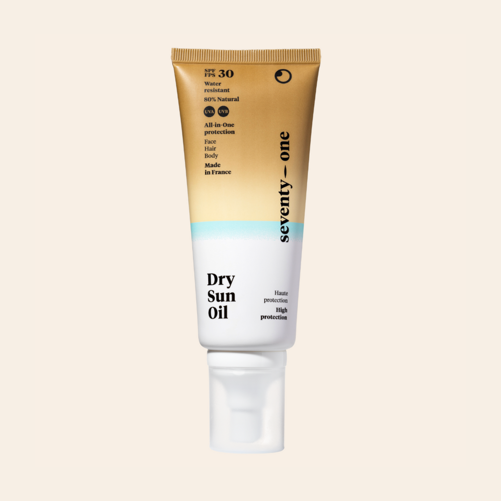 Huile solaire naturelle visage et corps SPF30