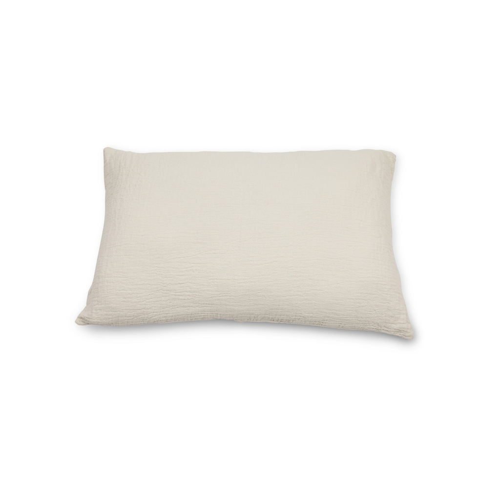 Housse de coussin jacquard coton bio 