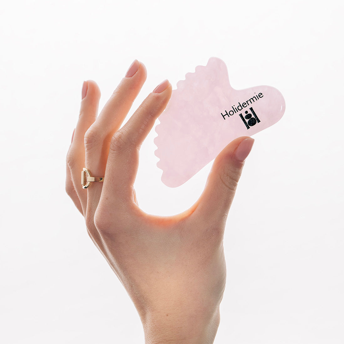 Gua Sha Visage en Quartz Rose