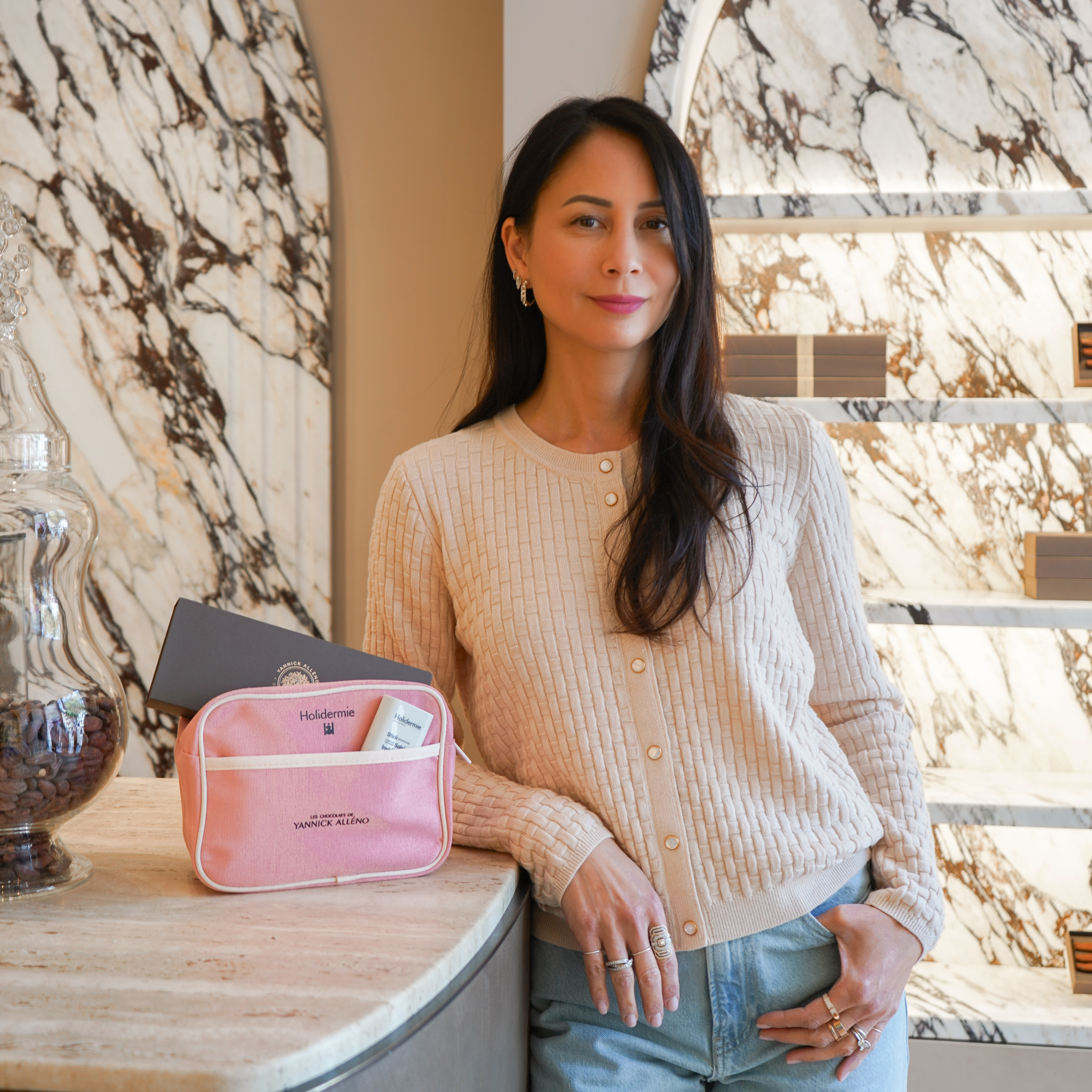 Mélanie Huynh Fondatrice Holidermie collaboration avec Les Chocolats de Yannick Alléno
