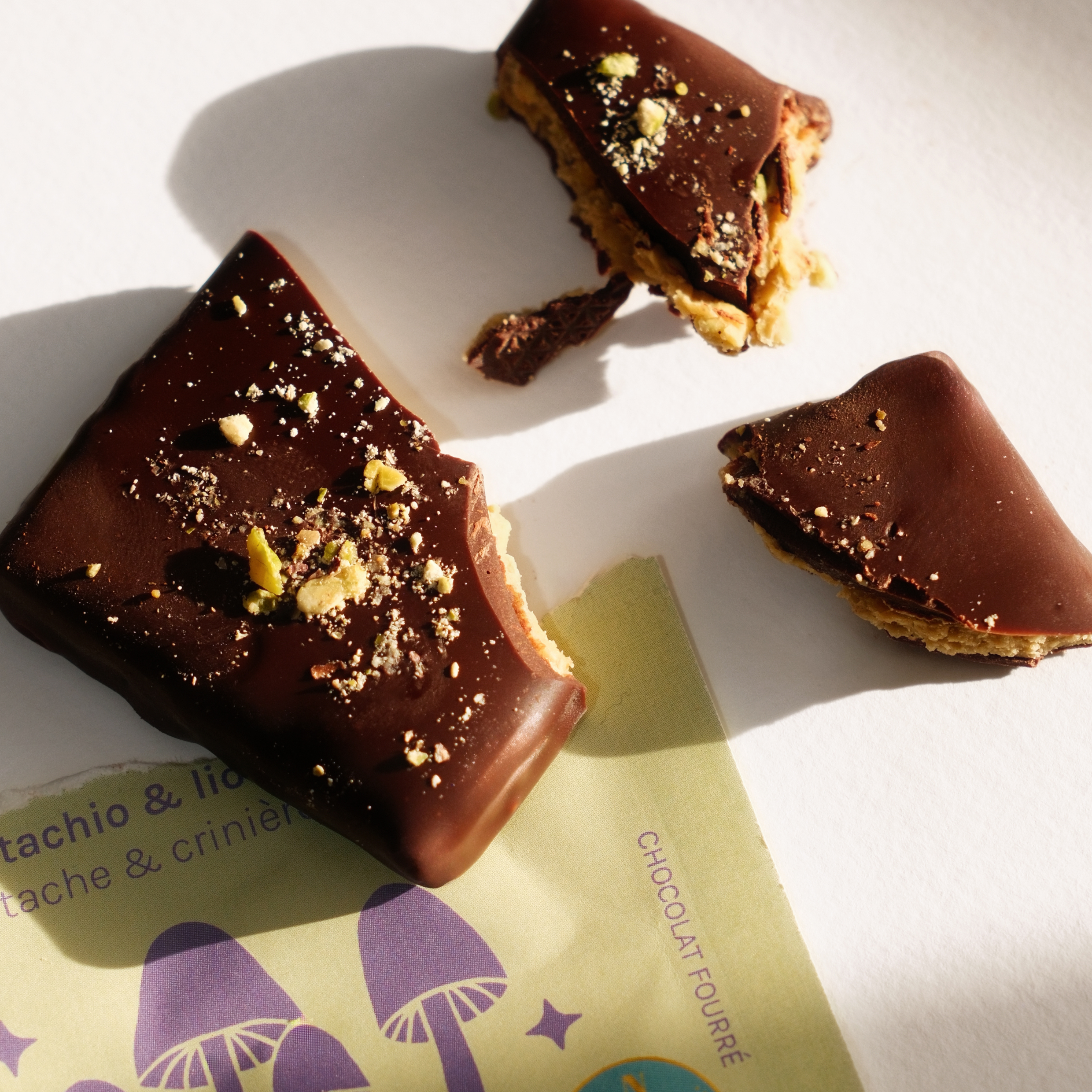 Cacao cru Pistache BIO & Crinière de Lion