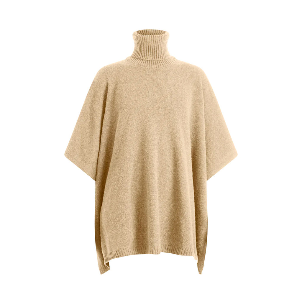 Poncho en cachemire ANGELA - Pearl grey